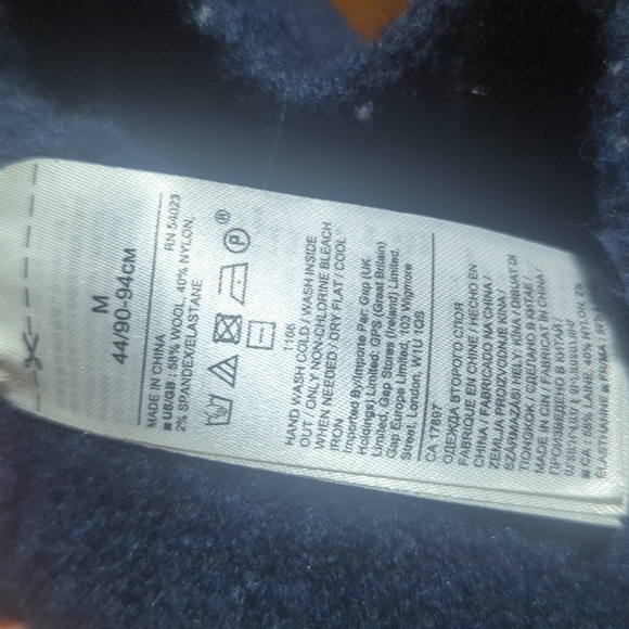 Banana Republic Colorblock Wool Blend Pullover Sweater Striped Sz M - Picture 6 of 9